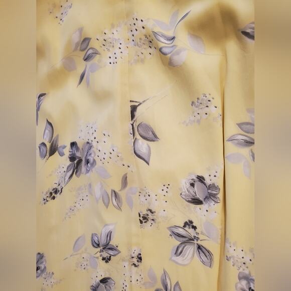 ASOS Yellow Floral Maxi Dress with Back V Cut Sz 6 - Picture 8 of 12